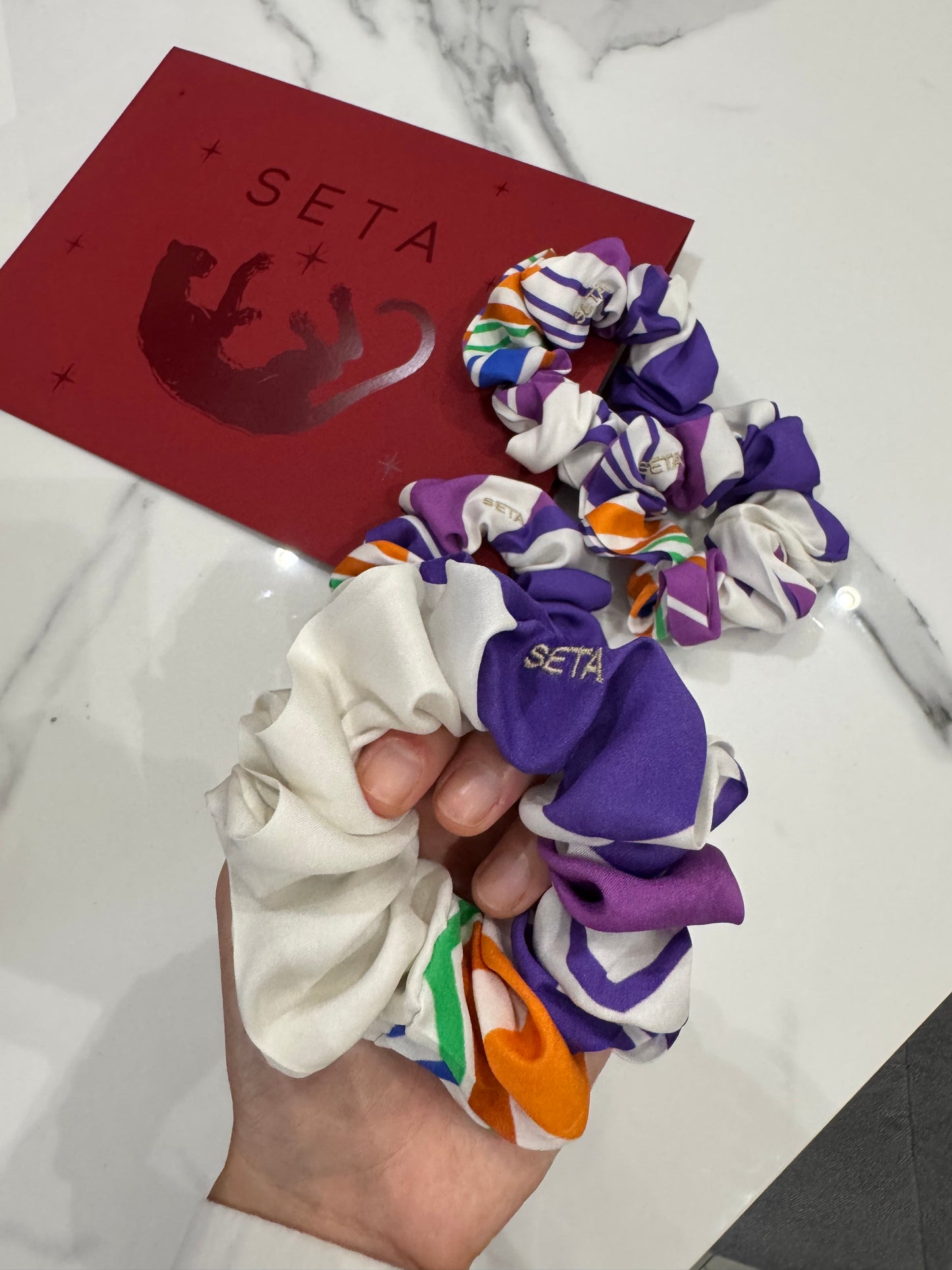 Riviera Silk Scrunchie