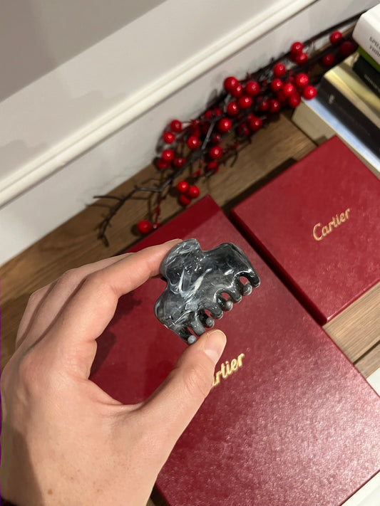 Grigio Marble Midi Hairclip